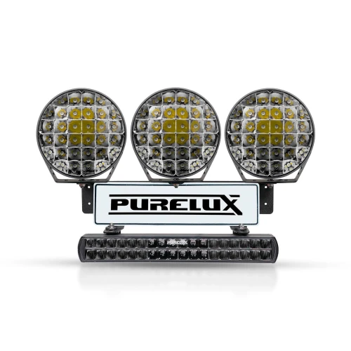 Zestaw lamp dodatkowych Purelux WRC 1, 741W / 58 000 lm - kompletny zestaw, zestaw z czarnymi lampami 9110