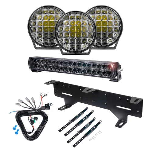 Zestaw lamp dodatkowych Purelux WRC 1, 741W / 58 000 lm - kompletny zestaw, zestaw z białymi lampami 9110