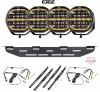 4x Lampa LED OZZ XR2 P9 Black 9" 10600 lm ECE R112 Uchwyt + instalacja
