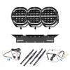 3x Lampa LED OZZ XR2 P9 Black 9" 10600 lm ECE R112 Uchwyt + instalacja