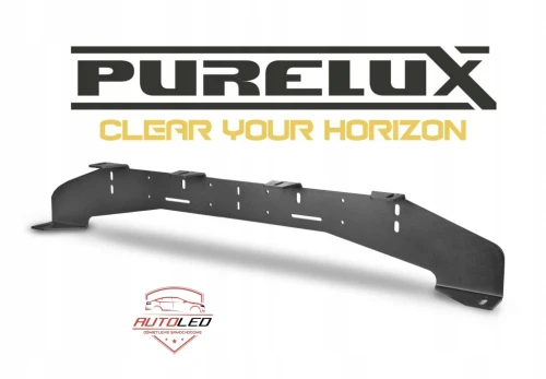 Purelux WRC uchwyt oświetleniowy na 6 lamp mocowanie pod tablicę EU Czarny